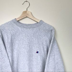 Vintage 80’s Champion Reverse Weave Blank Essential Logo Crewneck Sweatshirt
